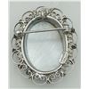Image 2 : VINTAGE STERLING SILVER MOTHER OF PEARL CAMEO SIGNED SORRENTON PIN/PENDANT