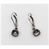 Image 1 : STERLING SILVER AND DIAMOND EARRINGS