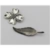 Image 1 : (2) BEAU STERLING SILVER PINS
