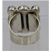 Image 3 : STERLING SILVER RING WITH 9 TURQUOISE STONES