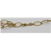 Image 2 : (2) GOLD TONED STERLING SILVER NECKLACES SIGNED "V" ITALY