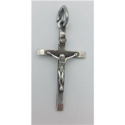 AVANTI DESIGNER STERLING SILVER HIGHLY DETAILED JESUS CROSS PENDANT