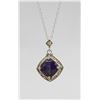 Image 1 : TACORI AMETHYST AND STERLING SILVER PENDANT