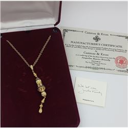 CAMROSE & KROSS JACQUELINE BOUVIER KENNEDY GOLD-TONE NECKLACE.