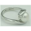 Image 2 : HONORA COLLECTION STERLING SILVER WITH WHITE CULTURED PEARL RING WITH POUCH
