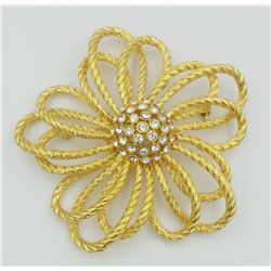 JOAN RIVERS CLASSIC COLLECTION GOLD TONE BROOCH/PIN