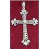 Image 3 : AFFINITY DIAMONDS LOT OF TWO STERLING SILVER CROSSES WITH DIAMONDS