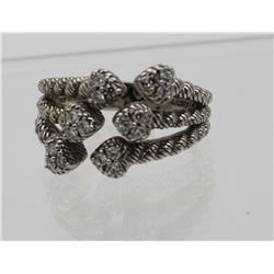 JUDITH RIPKA STERLING SILVER RING