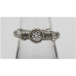 JUDITH RIPKA STERLING SILVER RING.