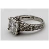 Image 2 : JUDITH RIPKA STERLING SILVER RING WITH CZ'S.