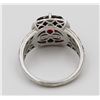 Image 3 : JUDITH RIPKA STERLING SILVER RING WITH CZ'S.