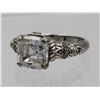 Image 1 : JUDITH RIPKA STERLING SILVER RING WITH CZ'S.