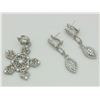 Image 1 : JUDITH RIPKA CROSS PENDANT AND PIERCED EARRINGS SET.