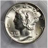 Image 2 : 1945-D MERCURY DIME PCGS MS 66 FB WHITE BLAZER!