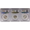 Image 2 : PCGS MS65 GEM MERCURY DIMES: 1943, 1940-D AND 1939