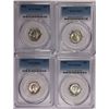 Image 1 : PCGS GRADED MS65 GEM MERCURY DIMES: 1937, 1945, 1945-S AND 1944