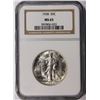 Image 1 : 1938 WALKING LIBERTY HALF DOLLAR NGC MS65 SNOW WHITE GEM
