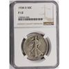 Image 1 : 1938-D WALKING LIBERTY HALF DOLLAR NGC FINE 12 KEY COIN!