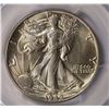 Image 2 : 1942 WALKING LIBERTY HALF DOLLAR PCGS MS65 GEM WHITE!