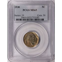 1930 BUFFALO NICKEL PCGS MS 65 GEM