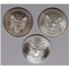 Image 2 : 3-GEM BU AMERICAN SILVER EAGLES