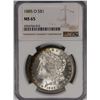 Image 1 : 1885-O MORGAN SILVER DOLLAR NGC MS65 WHITE WITH A LITTLE RIM RAINBOW!