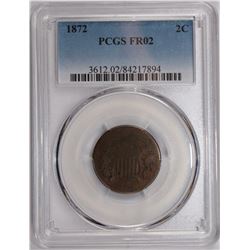 1872 TWO CENT PCGS FAIR 2