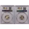 Image 2 : PCGS GRADED MERCURY DIMES MS65FB: 1945-D & 1941-D WHITE