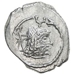 HIMYARITE: Tha'ran Ya'ub, ca. 175-225, AR unit (1.75g), Raidan. UNC