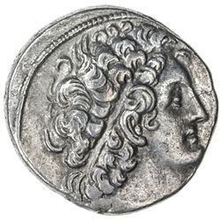 PTOLEMAIS: Ptolemy X, sole reign, 101-88 BC, AR tetradrachm (13.37g), Paphos, year 14. VF