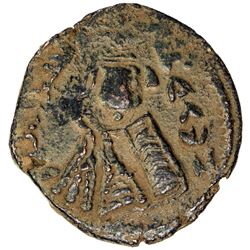 ARAB-BYZANTINE: Imperial Bust, ca. 680-692, AE fals (3.50g), Tardus (Antardus), ND. VF
