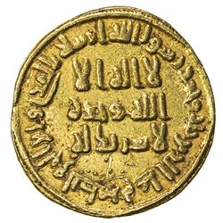 UMAYYAD: 'Abd al-Malik, 685-705, AV dinar (4.26g), NM (Dimashq), AH79. EF
