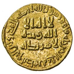 UMAYYAD: 'Abd al-Malik, 685-705, AV dinar (4.27g), NM (Dimashq), AH84. EF-AU