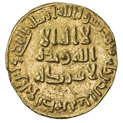 UMAYYAD: 'Abd al-Malik, 685-705, AV dinar (4.23g), NM (Dimashq), AH84. EF