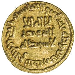 UMAYYAD: Sulayman, 715-717, AV dinar (4.24g), NM (Dimashq), AH97. EF