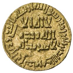 UMAYYAD: Sulayman, 715-717, AV dinar (4.22g), NM (Dimashq), AH99. EF