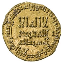 ABBASID: al-Mahdi, 775-785, AV dinar (4.05g), NM, AH167. EF