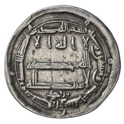 ABBASID: al-Amin, 809-813, AR dirham (2.94g), Arran, AH195. VF