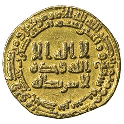 ABBASID: al-Ma'mun, 810-833, AV dinar (4.09g), NM, AH207. VF