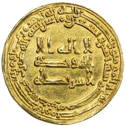 ABBASID: al-Muktafi, 902-908, AV dinar (3.39g), Misr, AH292. EF