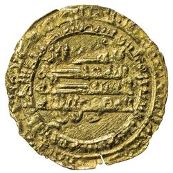 TULUNID: Khumarawayh, 884-896, AV dinar (2.85g), al-Rafiqa, AH276. EF
