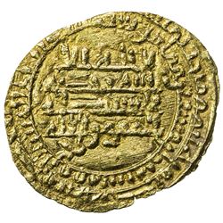 TULUNID: Khumarawayh, 884-896, AV dinar (2.26g), al-Rafiqa, AH278. EF