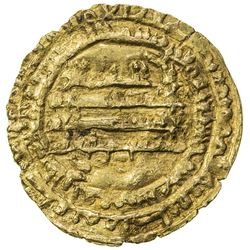 TULUNID: Khumarawayh, 884-896, AV dinar (2.94g), al-Rafiqa, AH278?. VF