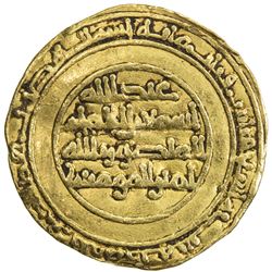 FATIMID: al-Mansur, 946-953, AV 1/4 dinar (1.03g), al-Mahdiya, AH339. VF