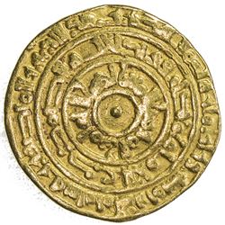 FATIMID: al-Mu'izz, 953-975, AV dinar (4.11g), al-Mansuriya, AH358. F