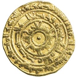 FATIMID: al-Mu'izz, 953-975, AV dinar (3.96g), al-Mansuriya, AH359. F-VF