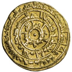 FATIMID: al-Mu'izz, 953-975, AV dinar (4.11g), al-Mansuriya, AH361. F