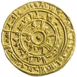 FATIMID: al-Mu'izz, 953-975, AV dinar (4.18g), Misr, AH365. EF