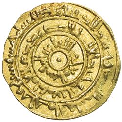 FATIMID: al-Mu'izz, 953-975, AV dinar (4.15g), Misr, AH365. EF