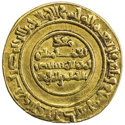 FATIMID: al-Mustansir, 1036-1094, AV dinar (3.92g), Misr, AH437. VF